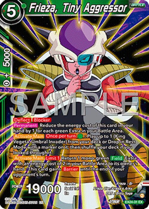 Frieza, Tiny Aggressor EX24-31 card from Expansion Deck Box Set 24: Premium 7th Anniversary Box 2024