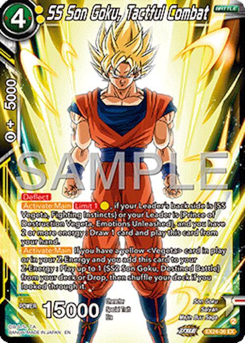 SS Son Goku, Tactful Combat EX24-36 card from Expansion Deck Box Set 24: Premium 7th Anniversary Box 2024