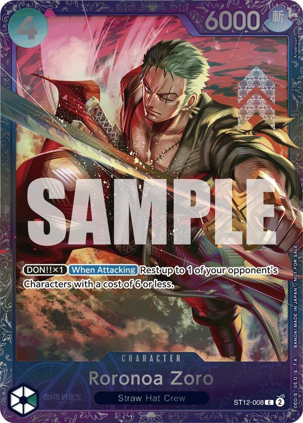Roronoa Zoro (Treasure Cup 2024) ST12-008 card from One Piece Promotion Cards