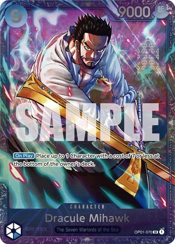 Dracule Mihawk (Treasure Cup 2024) OP01-070 card from One Piece Promotion Cards