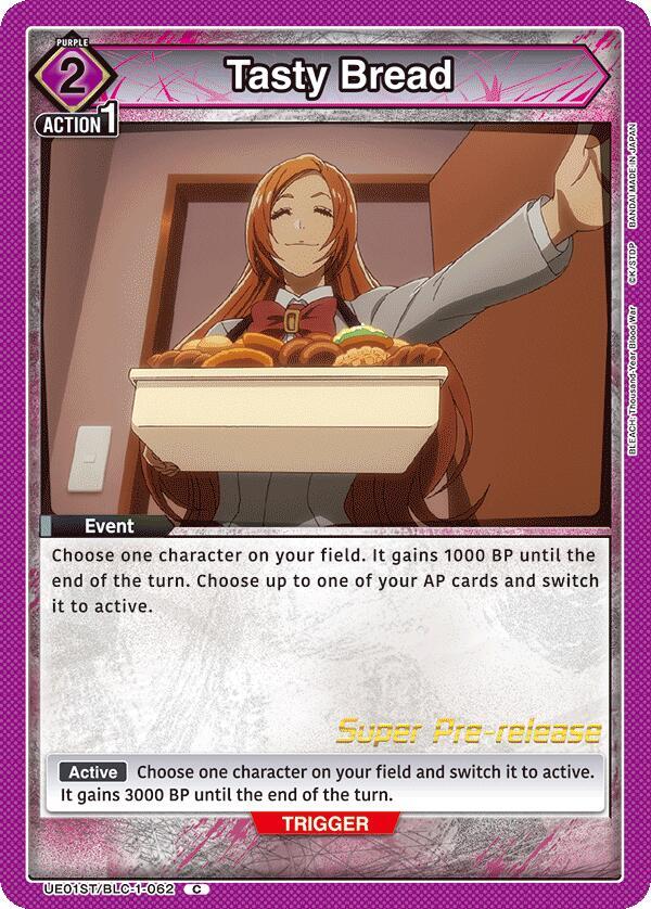 Tasty Bread UE01ST/BLC-1-062 card from UE01ST: BLEACH: Thousand-Year Blood War Super Pre-Release Starter Deck