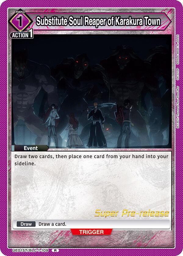Substitute Soul Reaper of Karakura Town UE01ST/BLC-1-109 card from UE01ST: BLEACH: Thousand-Year Blood War Super Pre-Release Starter Deck