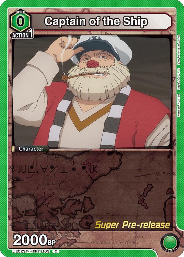 Captain of the Ship UE02ST/HTR-1-103 card from UE02ST: HUNTER X HUNTER Super Pre-Release Starter Deck