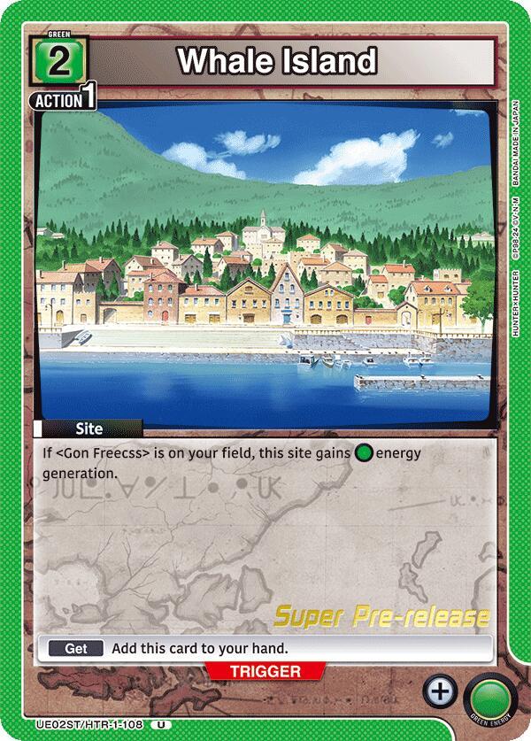 Whale Island UE02ST/HTR-1-108 card from UE02ST: HUNTER X HUNTER Super Pre-Release Starter Deck