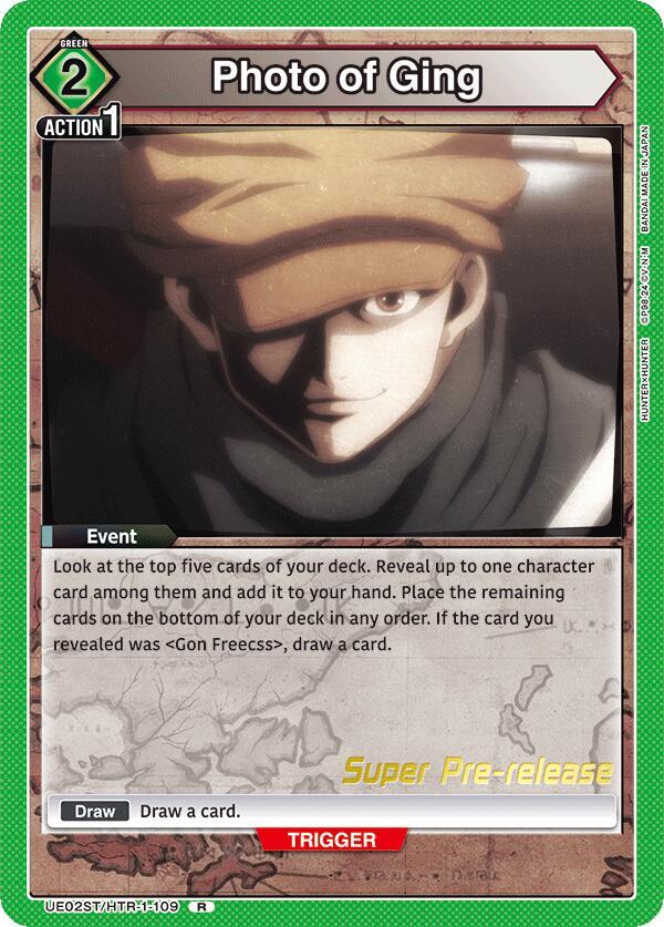 Photo of Ging UE02ST/HTR-1-109 card from UE02ST: HUNTER X HUNTER Super Pre-Release Starter Deck