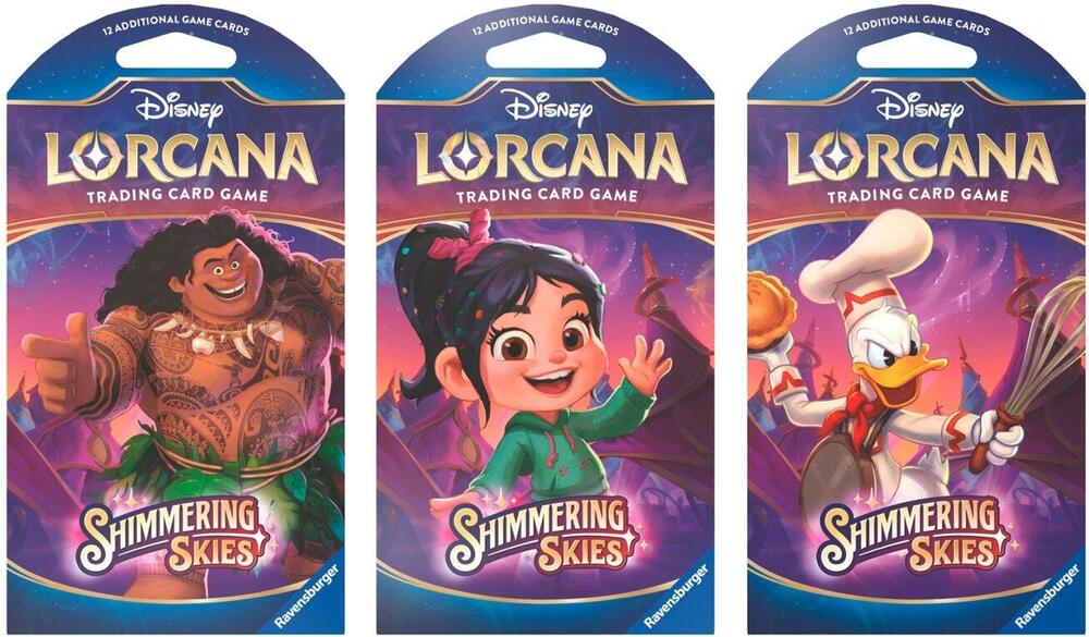 Disney Lorcana: Shimmering Skies Sleeved Booster Pack Art Bundle [Set of 3] card from Shimmering Skies