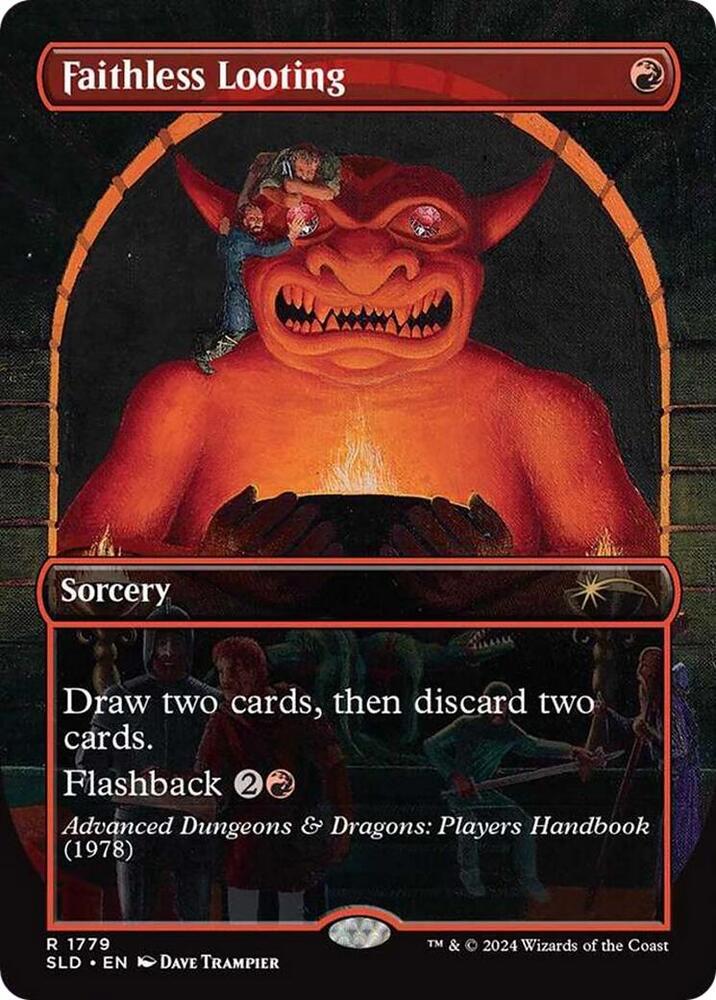 Faithless Looting 1779 card from Secret Lair Drop Series