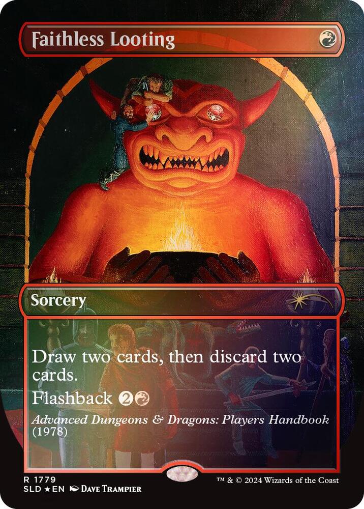 Faithless Looting (Rainbow Foil) 1779 card from Secret Lair Drop Series