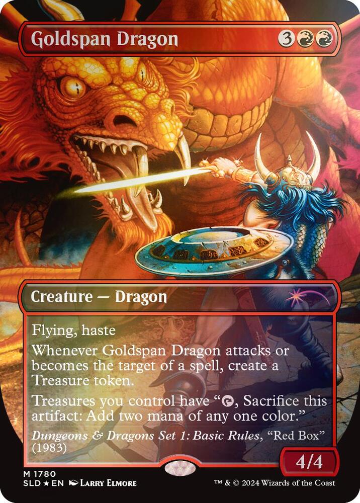 Goldspan Dragon (Rainbow Foil) 1780 card from Secret Lair Drop Series