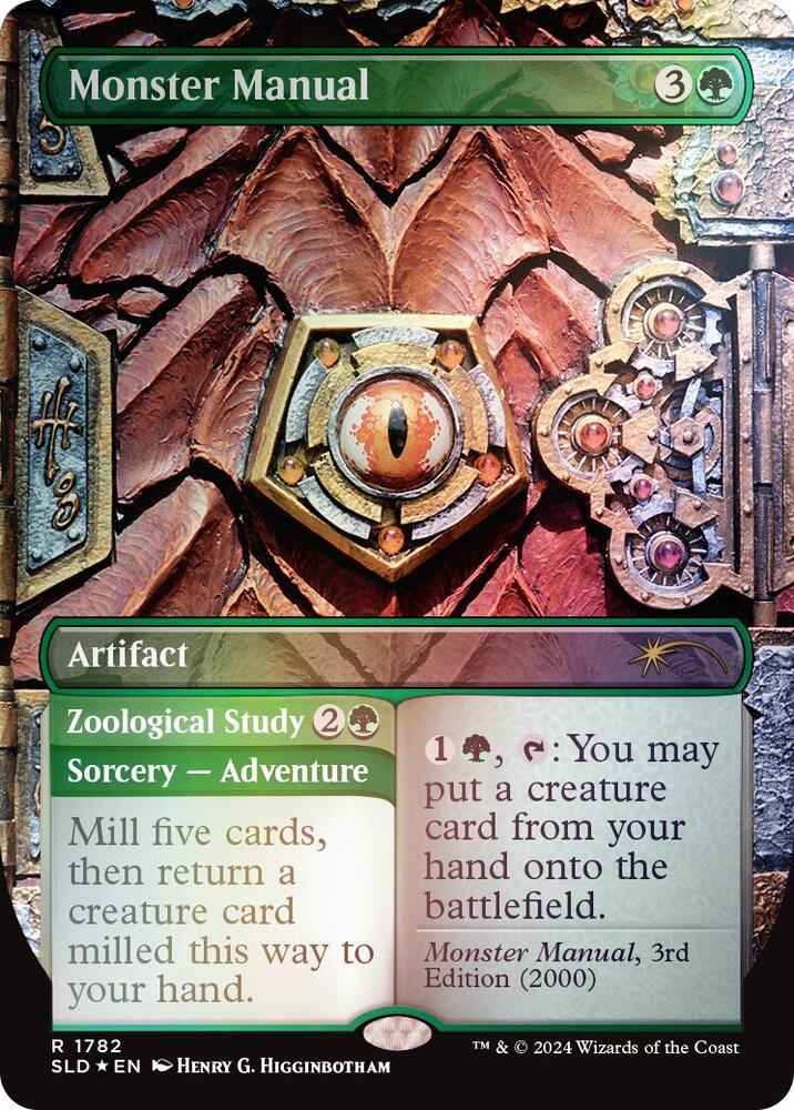 Monster Manual (Rainbow Foil) 1782 card from Secret Lair Drop Series