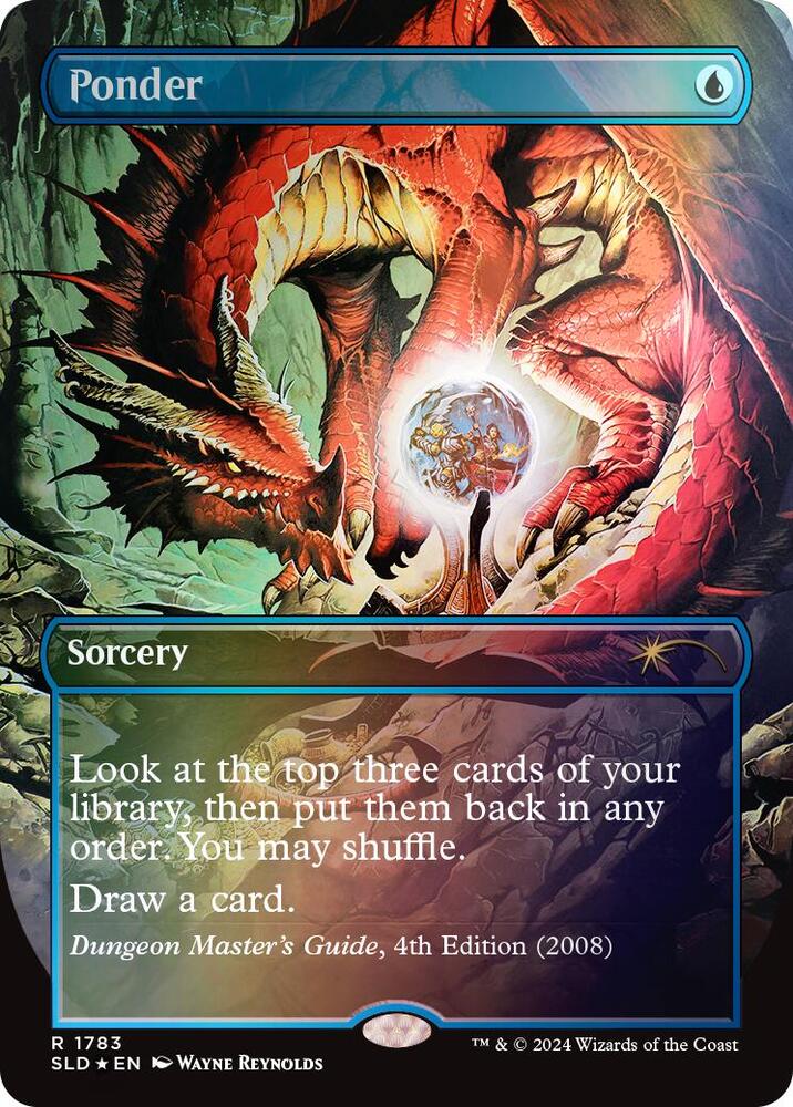 Ponder (Rainbow Foil) 1783 card from Secret Lair Drop Series