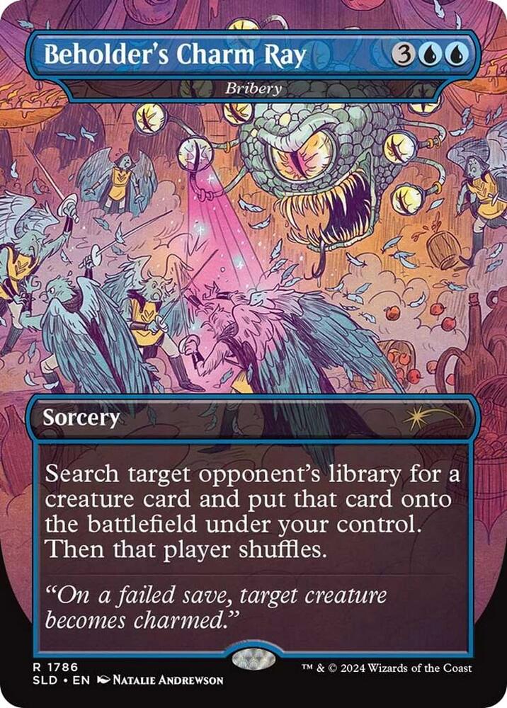 Beholder's Charm Ray - Bribery 1786 card from Secret Lair Drop Series
