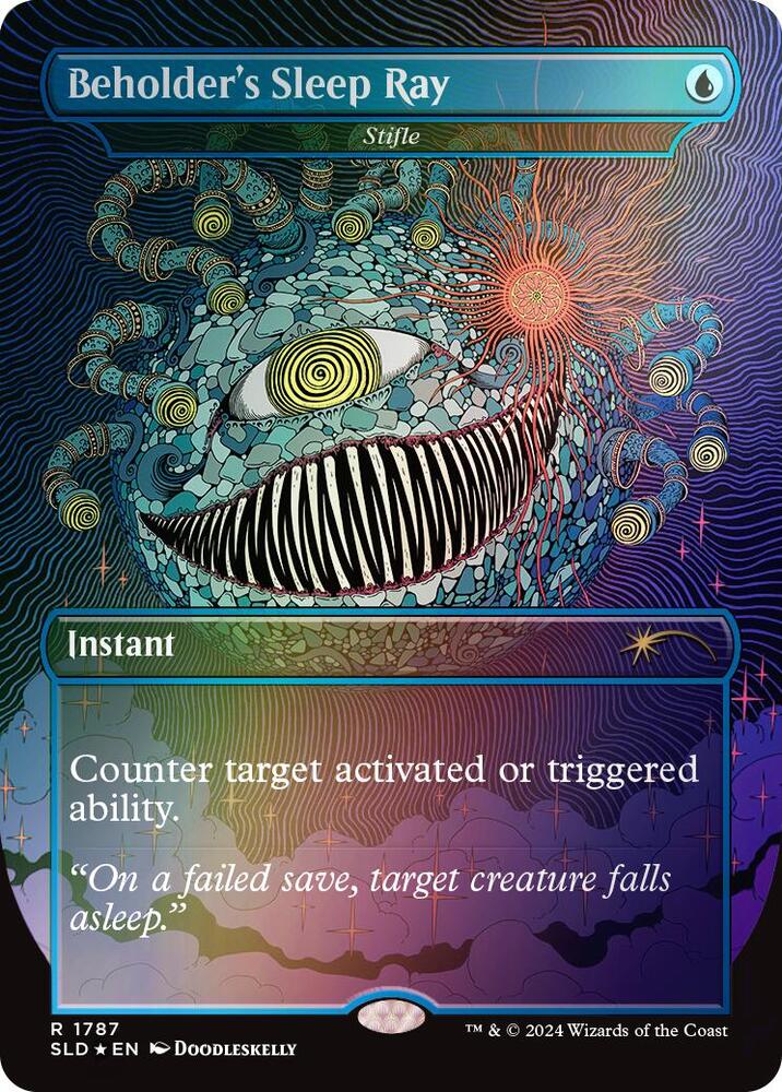 Beholder's Sleep Ray - Stifle (Rainbow Foil) 1787 card from Secret Lair Drop Series