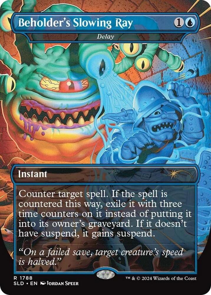 Beholder's Slowing Ray - Delay 1788 card from Secret Lair Drop Series