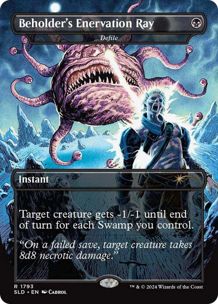 Beholder's Enervation Ray - Defile 1793 card from Secret Lair Drop Series