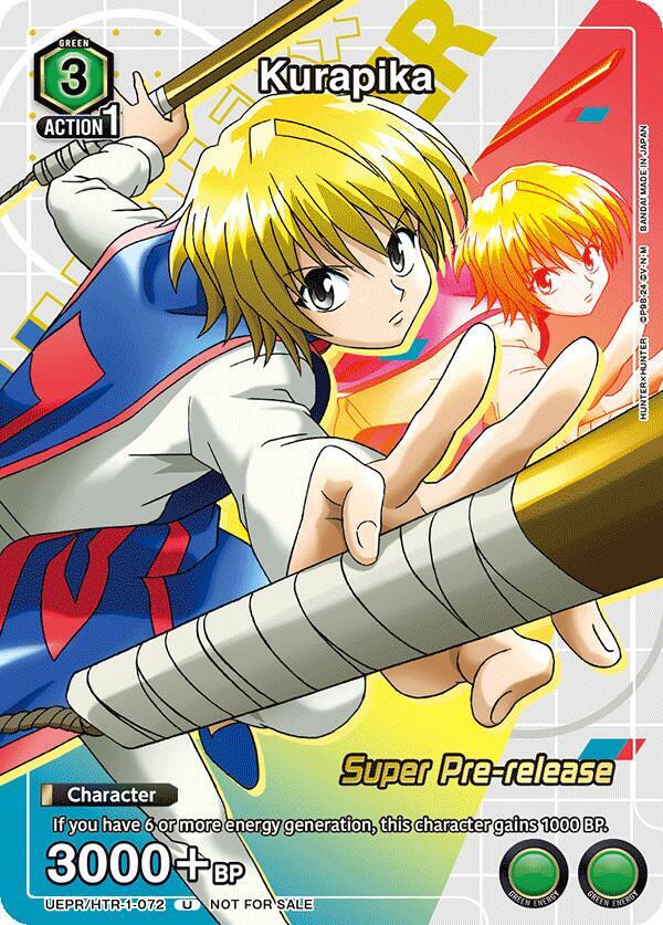 Kurapika (Super Pre-Release Event Participation) UE02ST/HTR-1-072 card from UE02ST: HUNTER X HUNTER Super Pre-Release Starter Deck