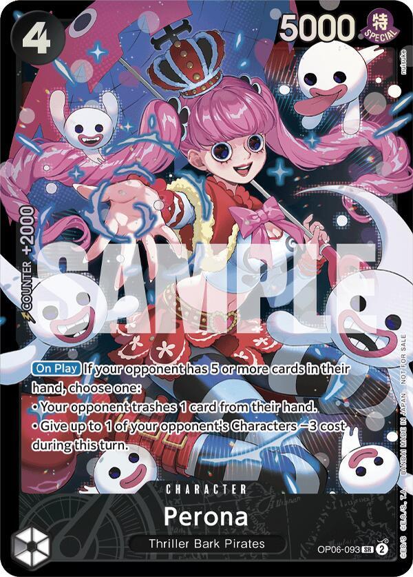Perona (Store Treasure Cup 2024) OP06-093 card from One Piece Promotion Cards