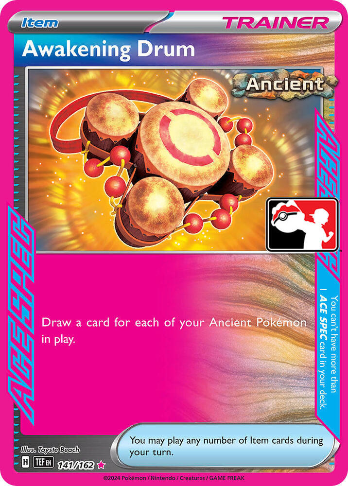 Awakening Drum 141/162 card from Prize Pack Series Cards