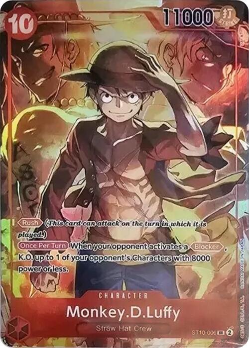 Monkey.D.Luffy (Treasure Booster Set) ST10-006 card from One Piece Promotion Cards