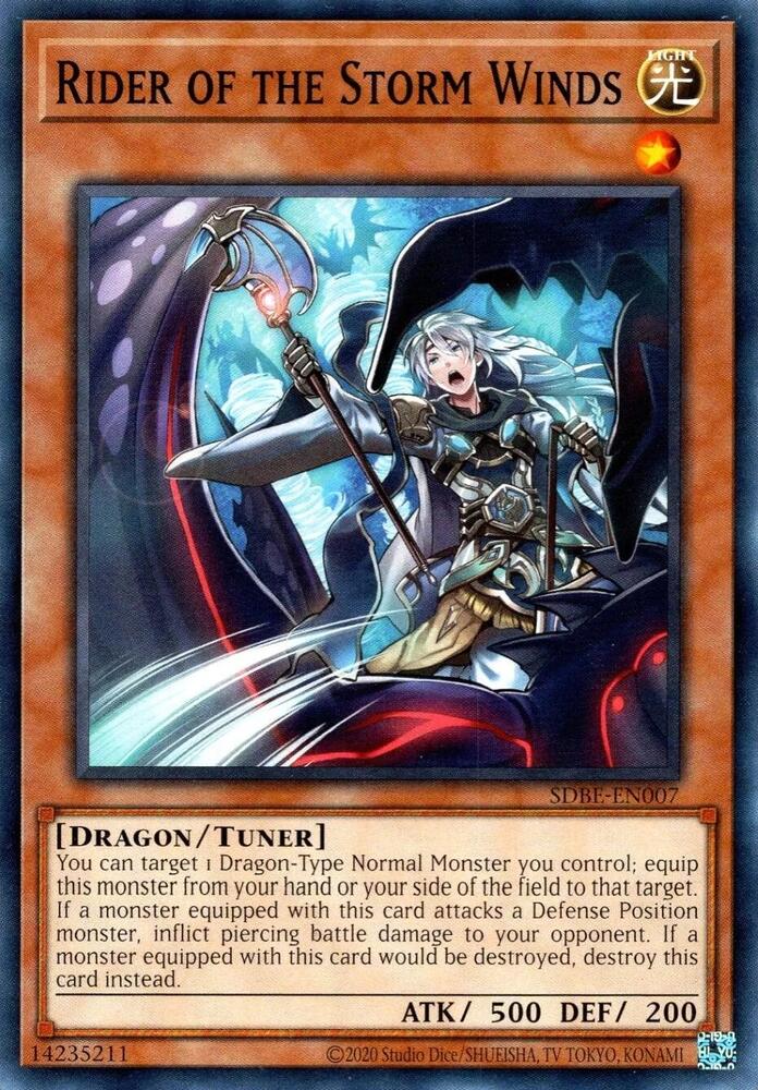 Rider of the Storm Winds SDBE-EN007 card from Structure Deck: Saga of Blue Eyes White Dragon (2020 Date Reprint)