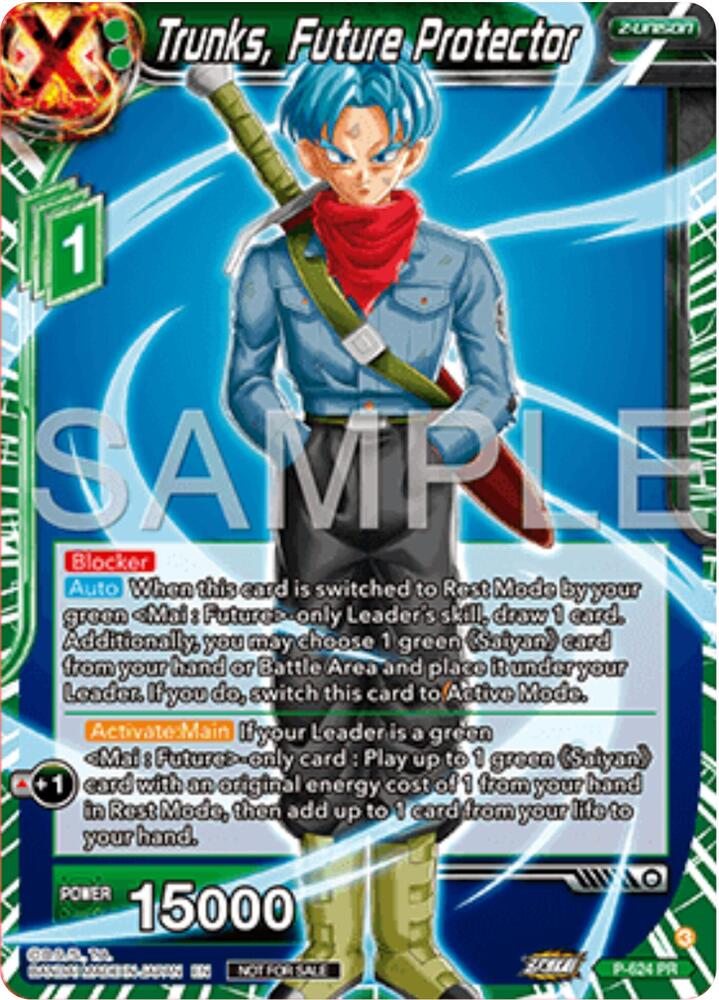 Trunks, Future Protector P-424 card from Promotion Cards