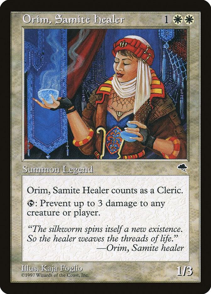 Orim, Samite Healer 33 card from Tempest