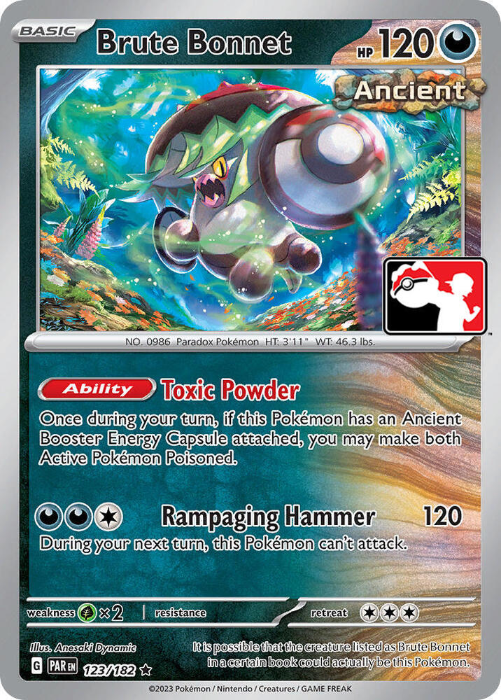 Brute Bonnet 123/182 card from Prize Pack Series Cards