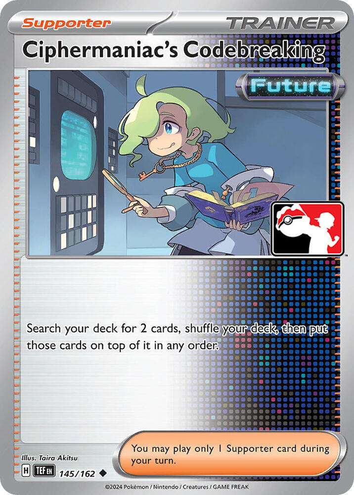 Ciphermaniac's Codebreaking 145/162 card from Prize Pack Series Cards