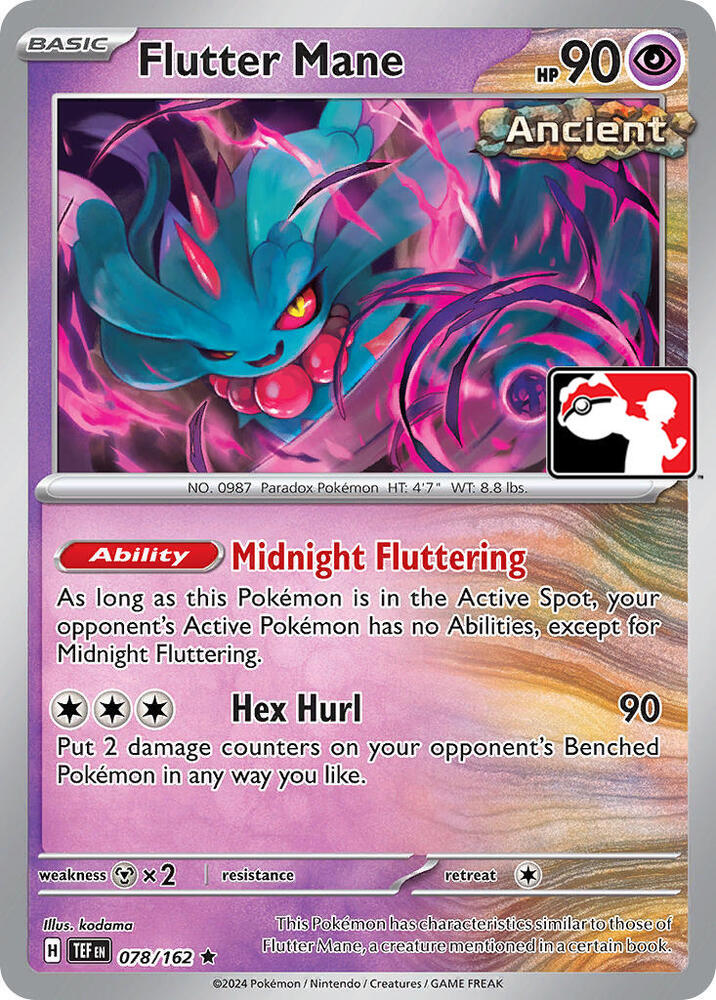 Flutter Mane 078/162 card from Prize Pack Series Cards