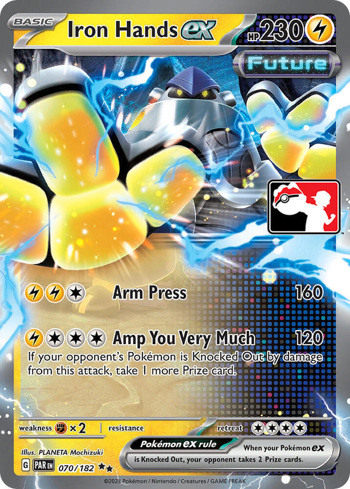 Iron Hands ex 070/182 card from Prize Pack Series Cards
