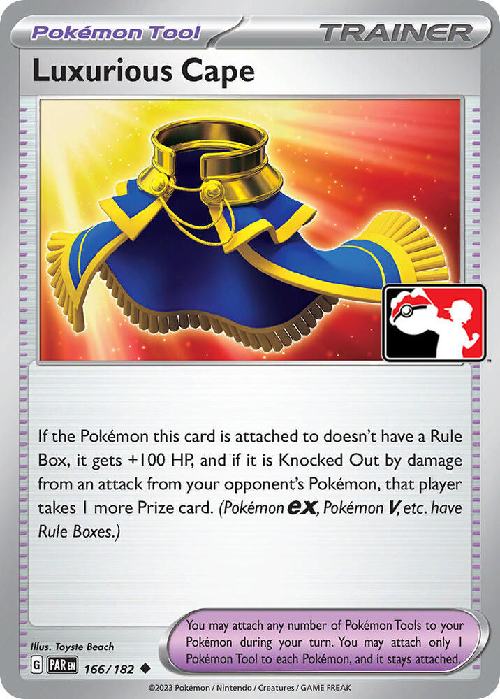 Luxurious Cape 166/182 card from Prize Pack Series Cards