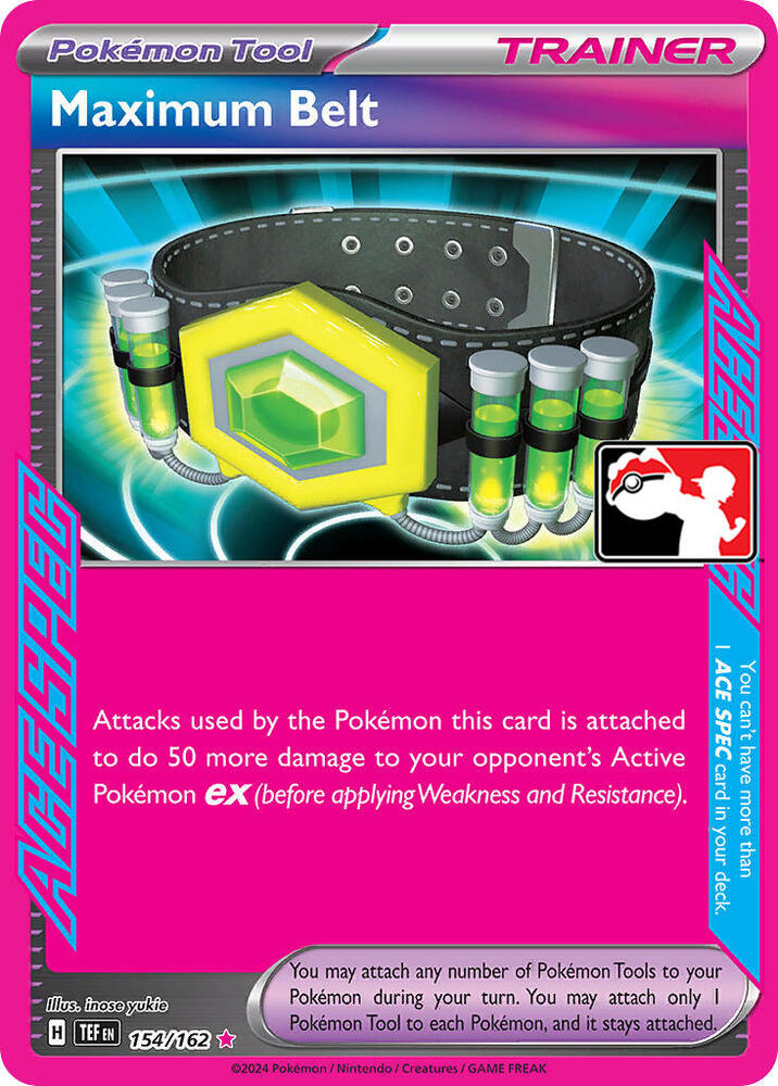 Maximum Belt 154/162 card from Prize Pack Series Cards