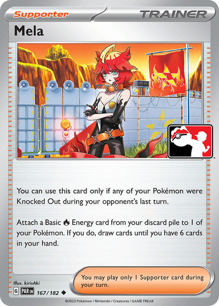 Mela 167/182 card from Prize Pack Series Cards
