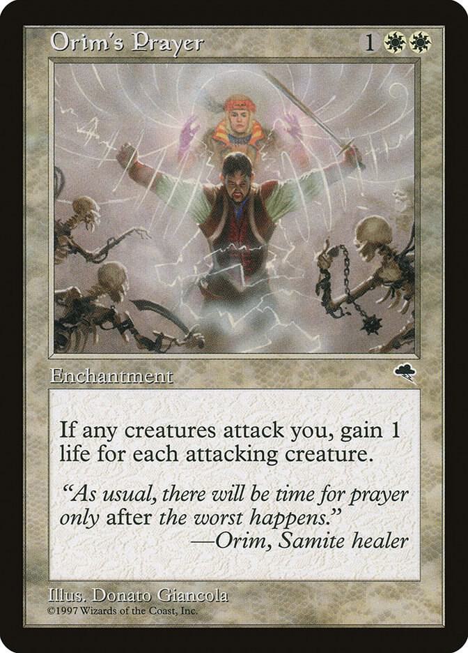 Orim's Prayer 32 card from Tempest