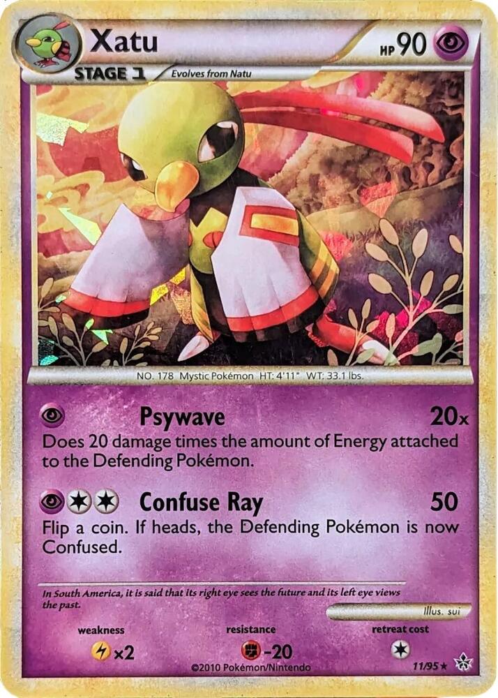 Xatu (Cracked Ice Holo) 11/95 card from Blister Exclusives