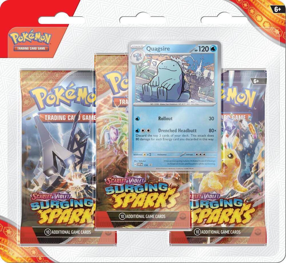 Surging Sparks 3 Pack Blisters [Quagsire] card from SV08: Surging Sparks