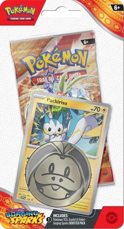 Surging Sparks Single Pack Blister [Pachirisu] card from SV08: Surging Sparks