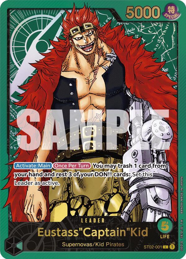 Eustass"Captain"Kid (Premium Card Collection -Leader Collection-) ST02-001 card from One Piece Promotion Cards