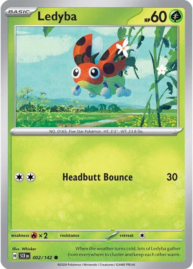 Ledyba 002/142 card from SV07: Stellar Crown