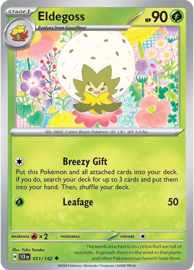 Eldegoss 011/142 card from SV07: Stellar Crown