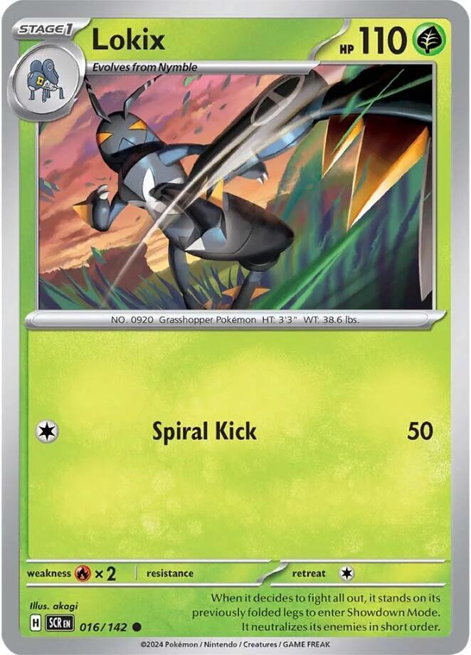 Lokix 016/142 card from SV07: Stellar Crown