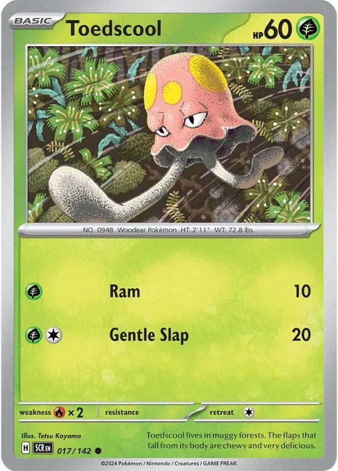 Toedscool 017/142 card from SV07: Stellar Crown