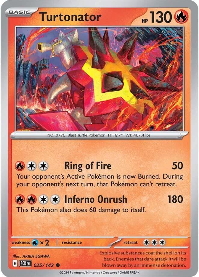 Turtonator 025/142 card from SV07: Stellar Crown