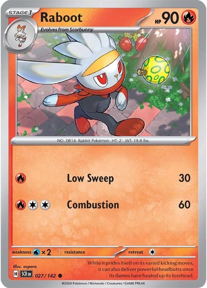 Raboot 027/142 card from SV07: Stellar Crown