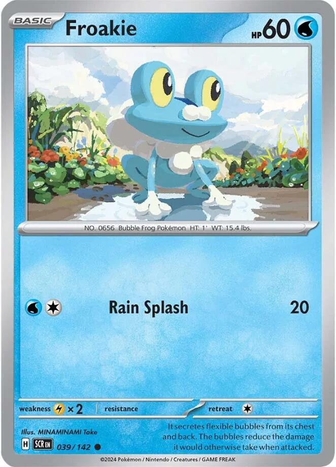 Froakie 039/142 card from SV07: Stellar Crown