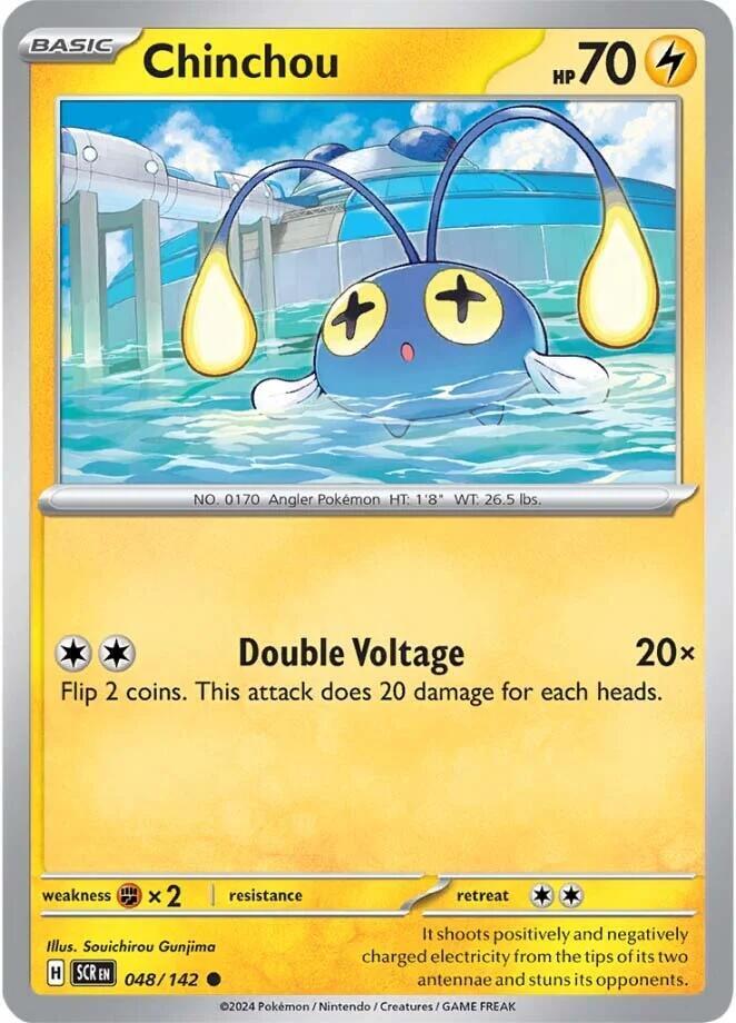 Chinchou 048/142 card from SV07: Stellar Crown