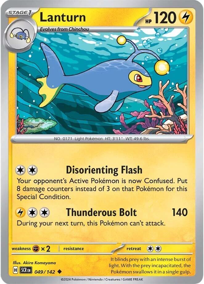 Lanturn 049/142 card from SV07: Stellar Crown