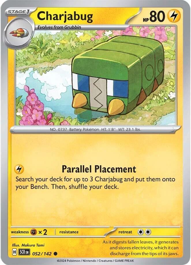 Charjabug 052/142 card from SV07: Stellar Crown