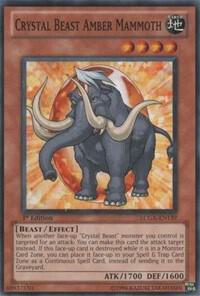 Crystal Beast Amber Mammoth LCGX-EN159 card from Legendary Collection 2