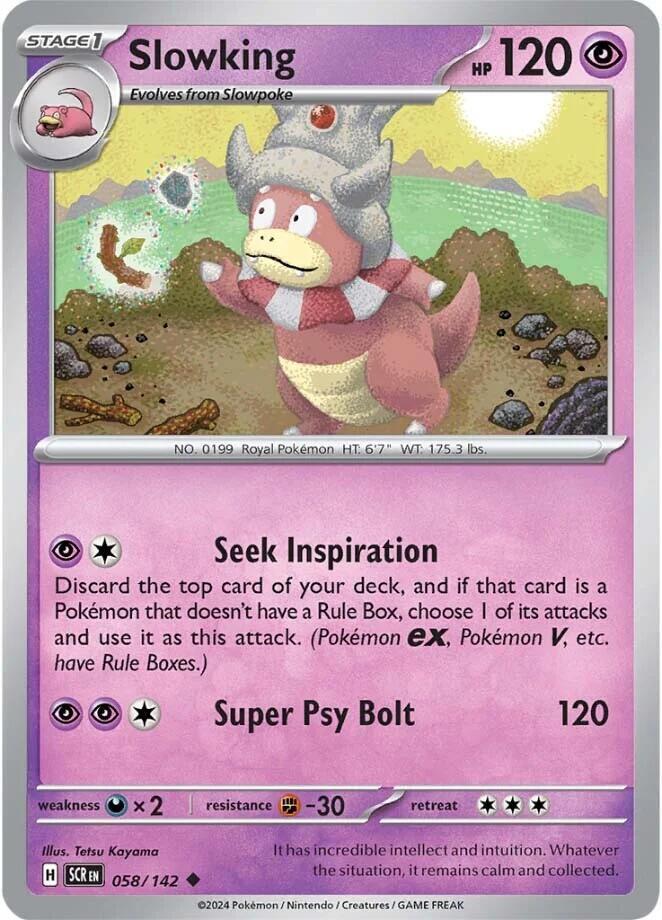 Slowking 058/142 card from SV07: Stellar Crown